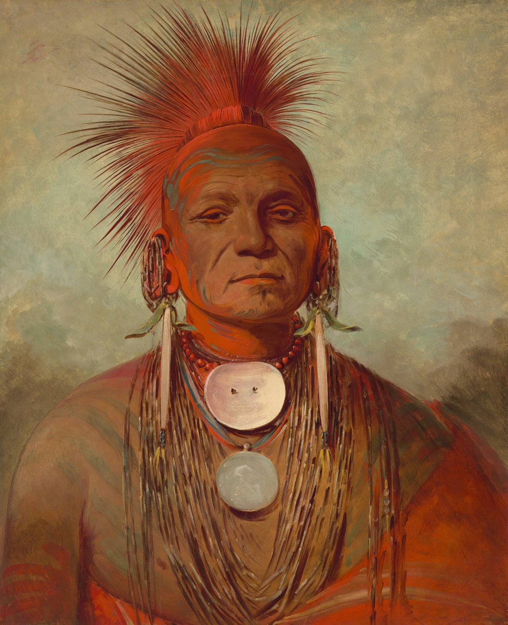 See-non-ty-a, ein Medizinmann der Iowa von George Catlin