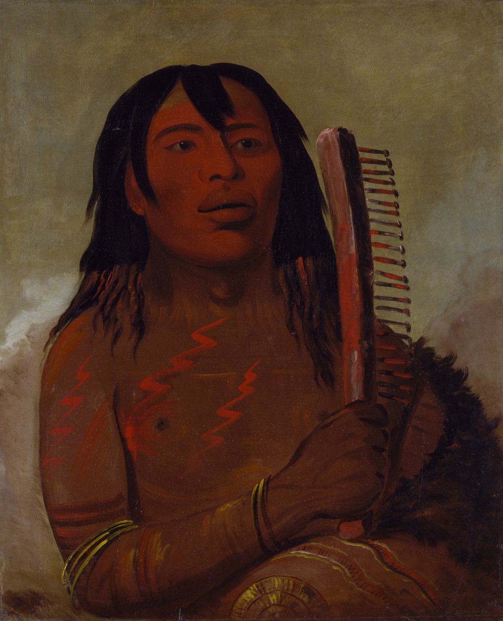 Tcha-dés-sa-ko-máh-pee, Bärenkind von George Catlin