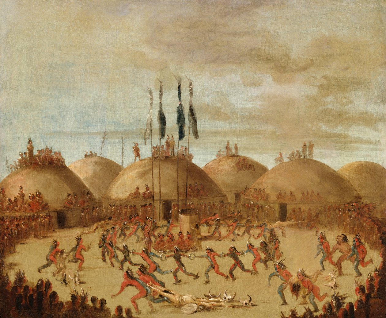 Das letzte Rennen, O-Kee-pa-Zeremonie von George Catlin
