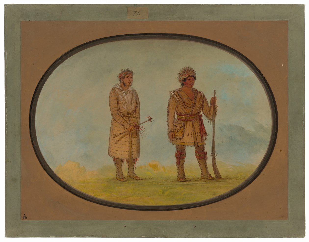 Zwei Cherokee-Häuptlinge von George Catlin