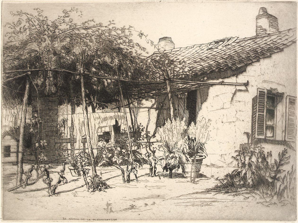 Das Haus der Wäscherin von George Charles Aid