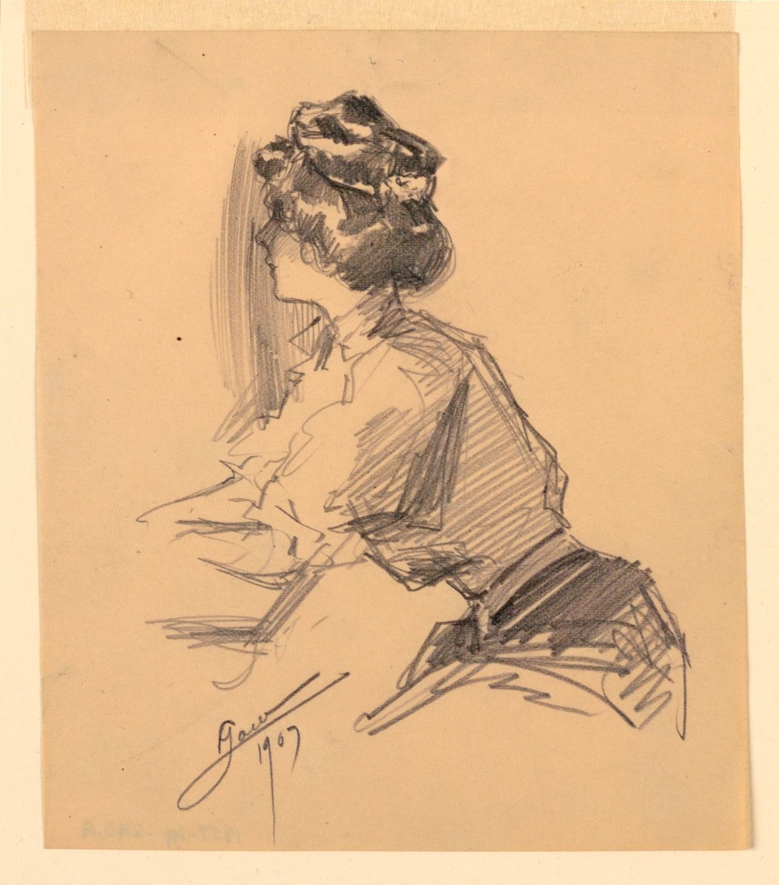 Sitzende Frau von George Charles Aid