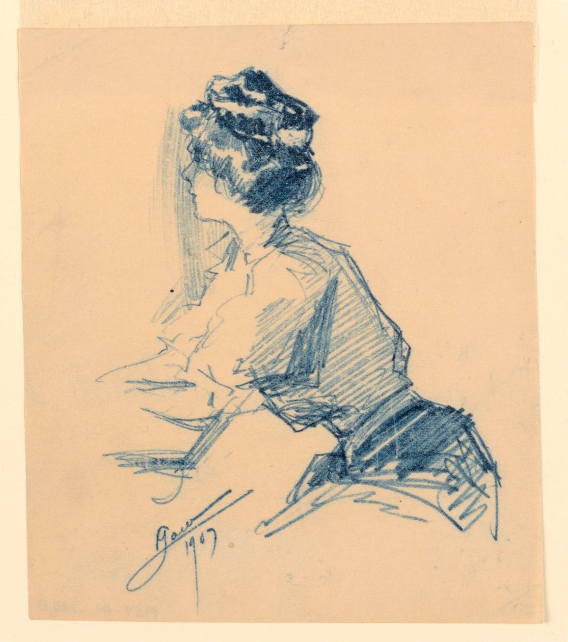 Sitzende Frau von George Charles Aid