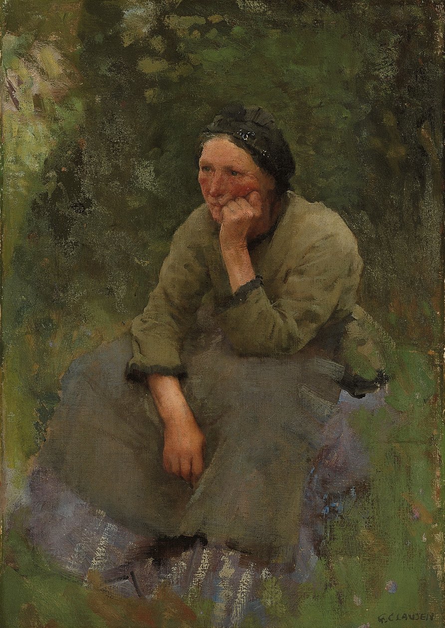 Ein Moment der Ruhe von George Clausen