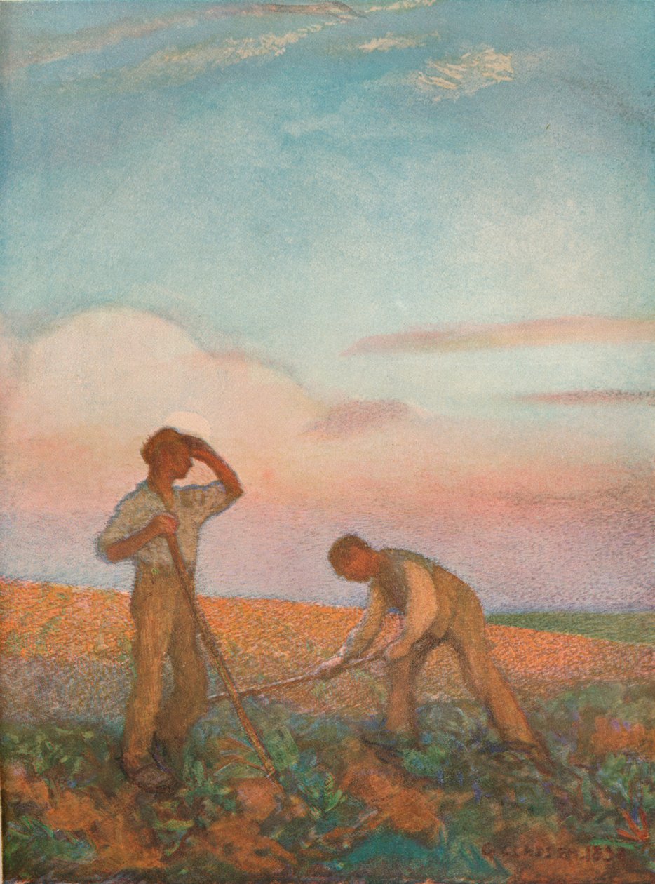 Hackarbeit, ca. 1872-1911, 1911 von George Clausen