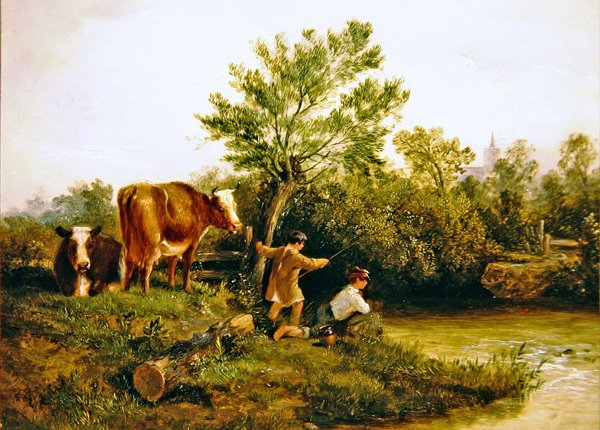Junge Angler von George Cole