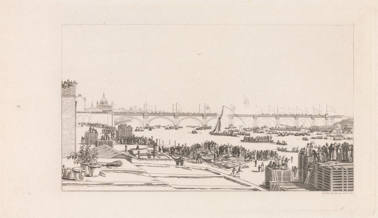 Eröffnung der Waterloo-Brücke von George Cooke