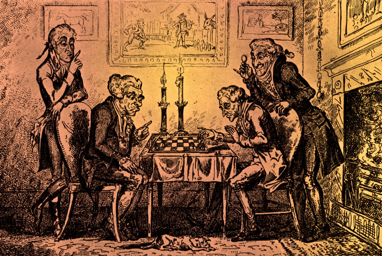 Ein Schachspiel von George Cruikshank