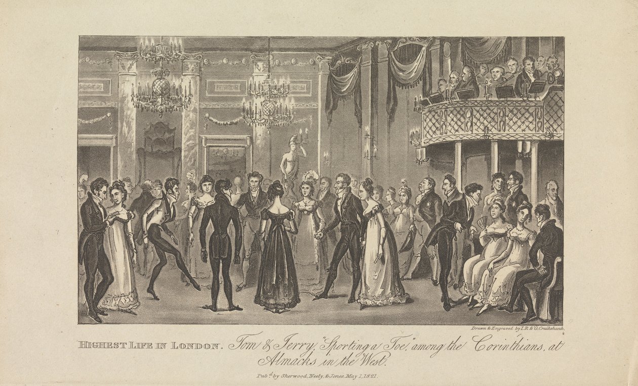 Höchstes Leben in London... von George Cruikshank