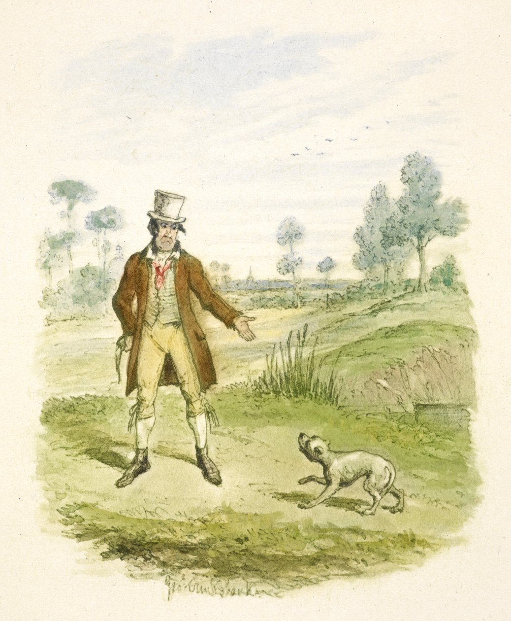 Illustration für "Oliver Twist" von George Cruikshank