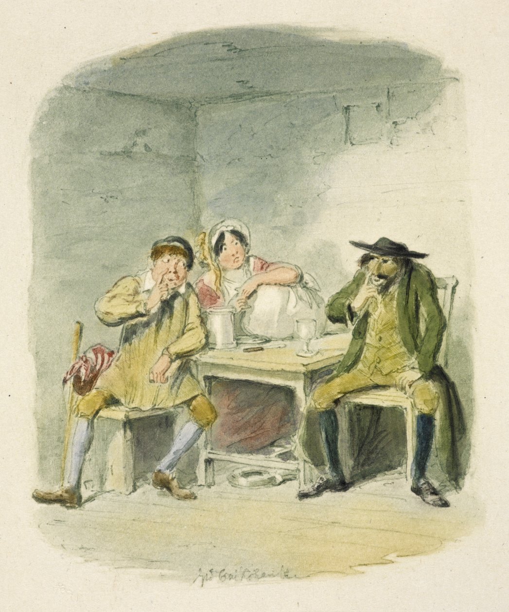Illustration für "Oliver Twist" von George Cruikshank