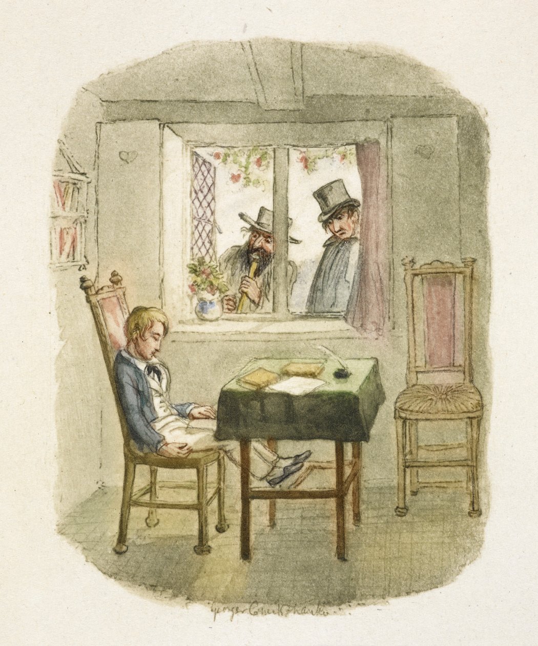 Illustration für "Oliver Twist" von George Cruikshank