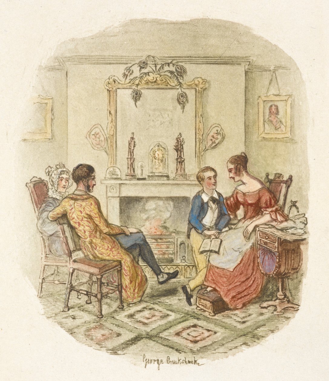 Illustration für "Oliver Twist" von George Cruikshank