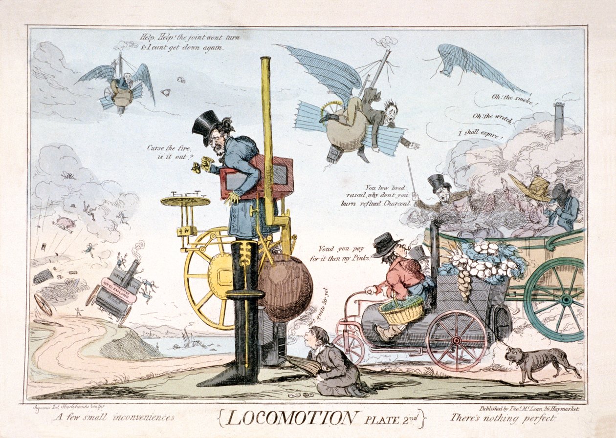 Lokomotion, London von George Cruikshank