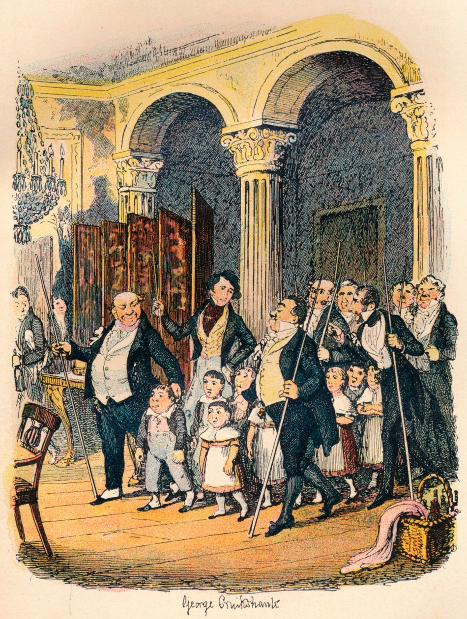 Öffentliche Abendessen, ca. 1900 von George Cruikshank