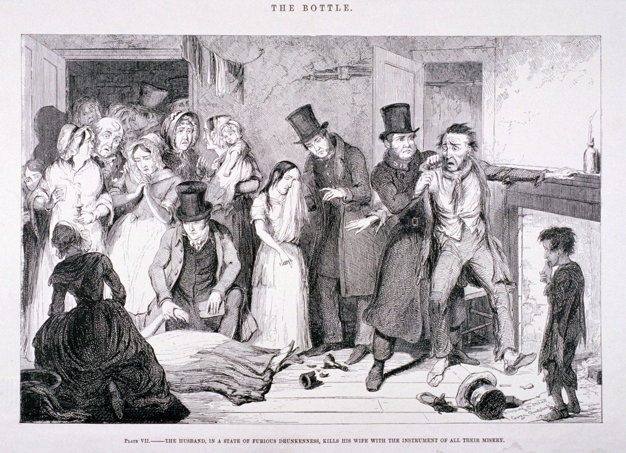 Die Flasche, 1847 von George Cruikshank