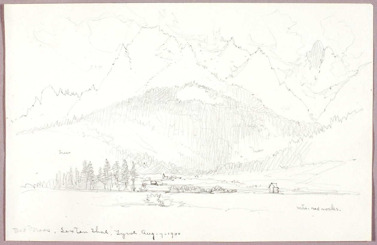 Bad Moos, Sexten Tal, Tirol von George Elbert Burr