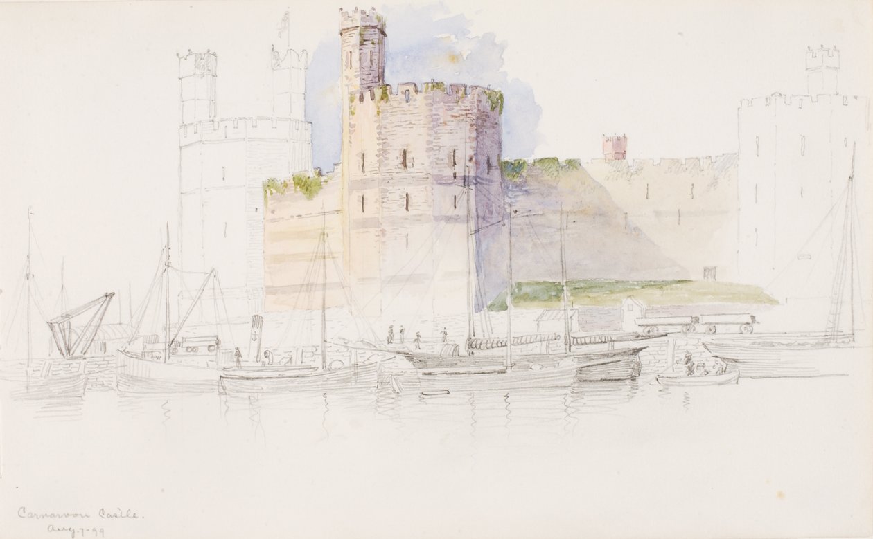 Caernarvon Castle von George Elbert Burr