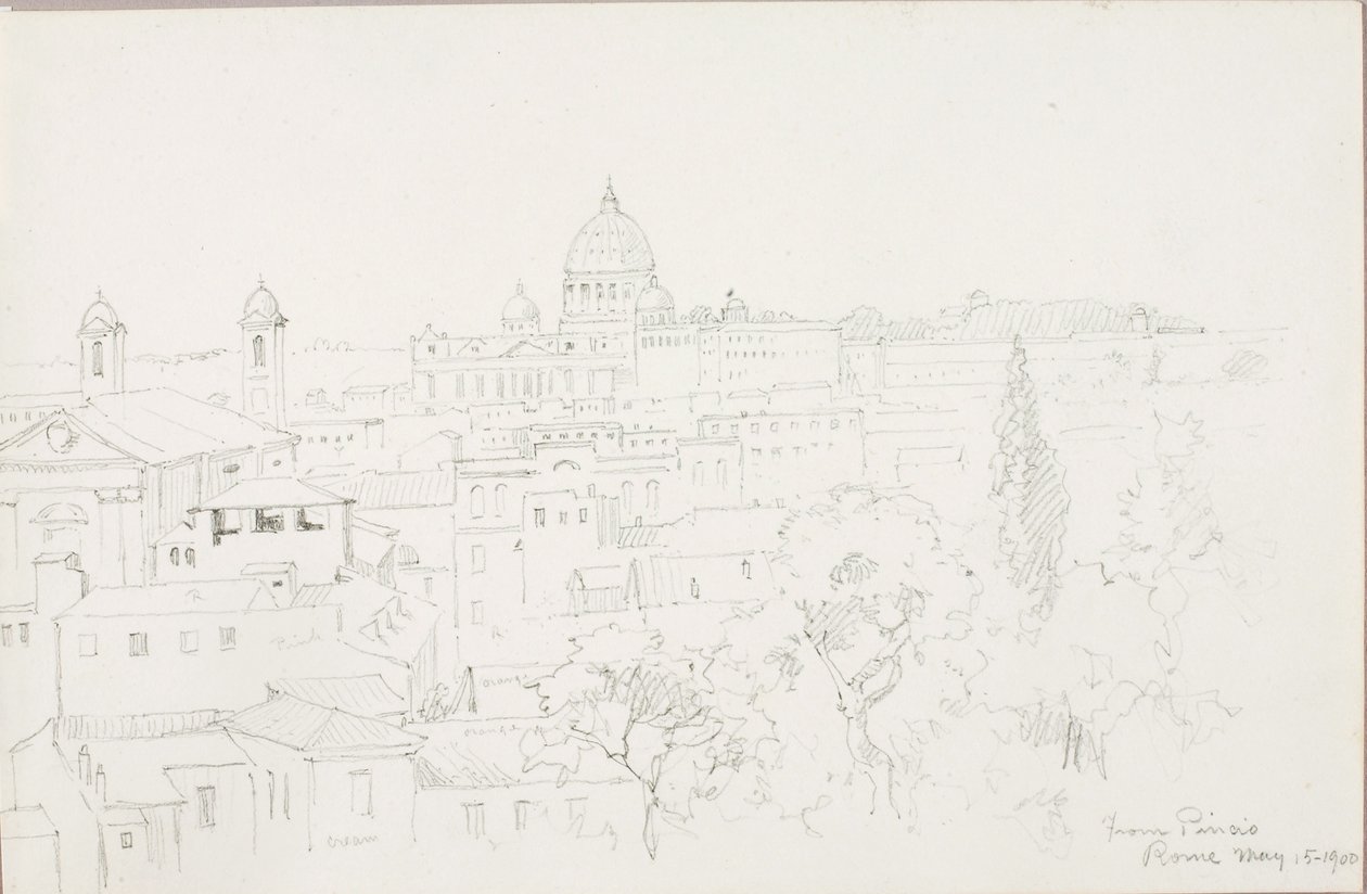 Vom Pincio, Rom von George Elbert Burr