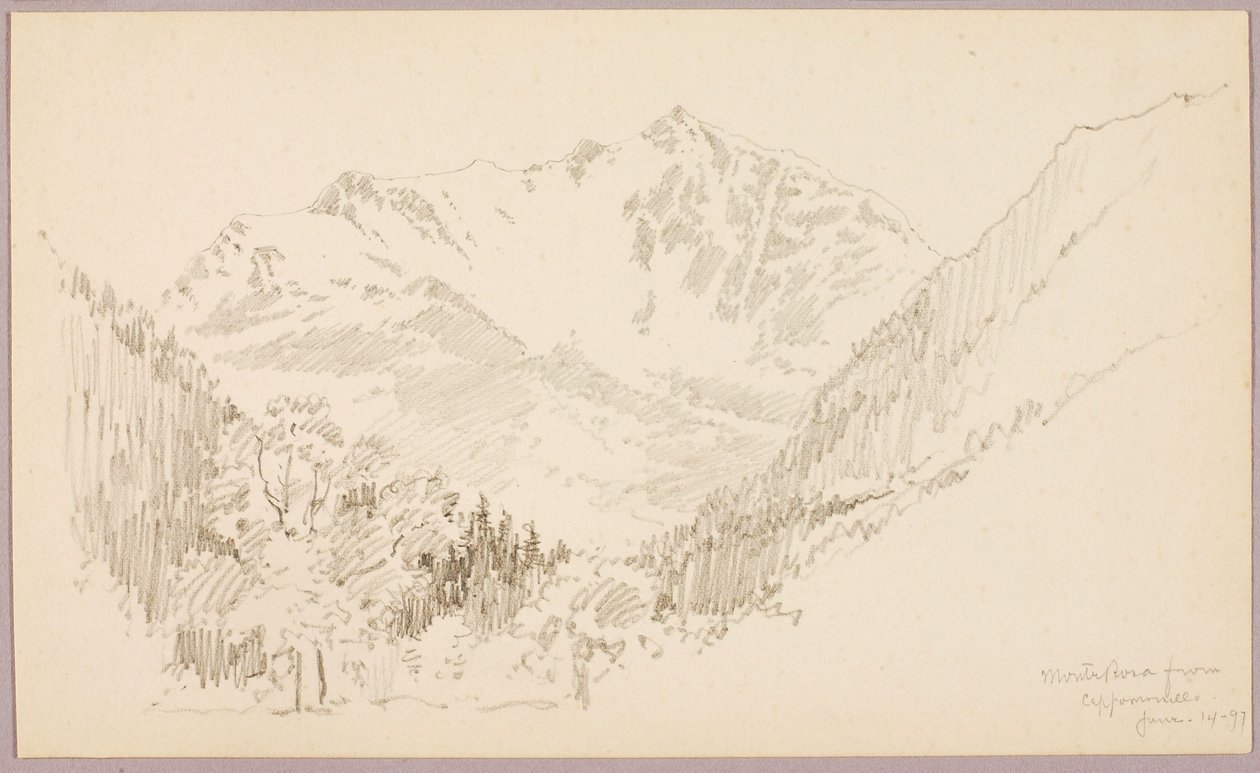 Monte Rosa von Ceppomorelli von George Elbert Burr