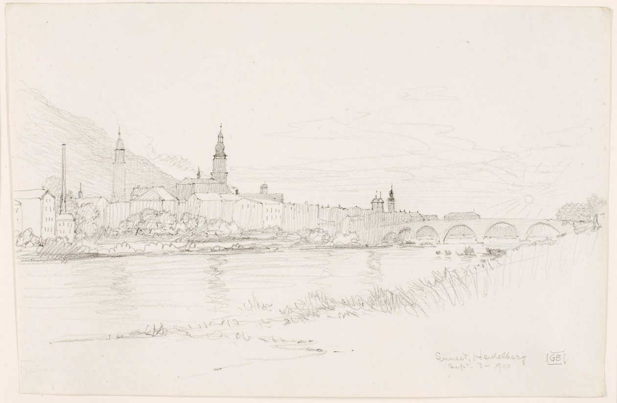 Sonnenuntergang, Heidelberg von George Elbert Burr