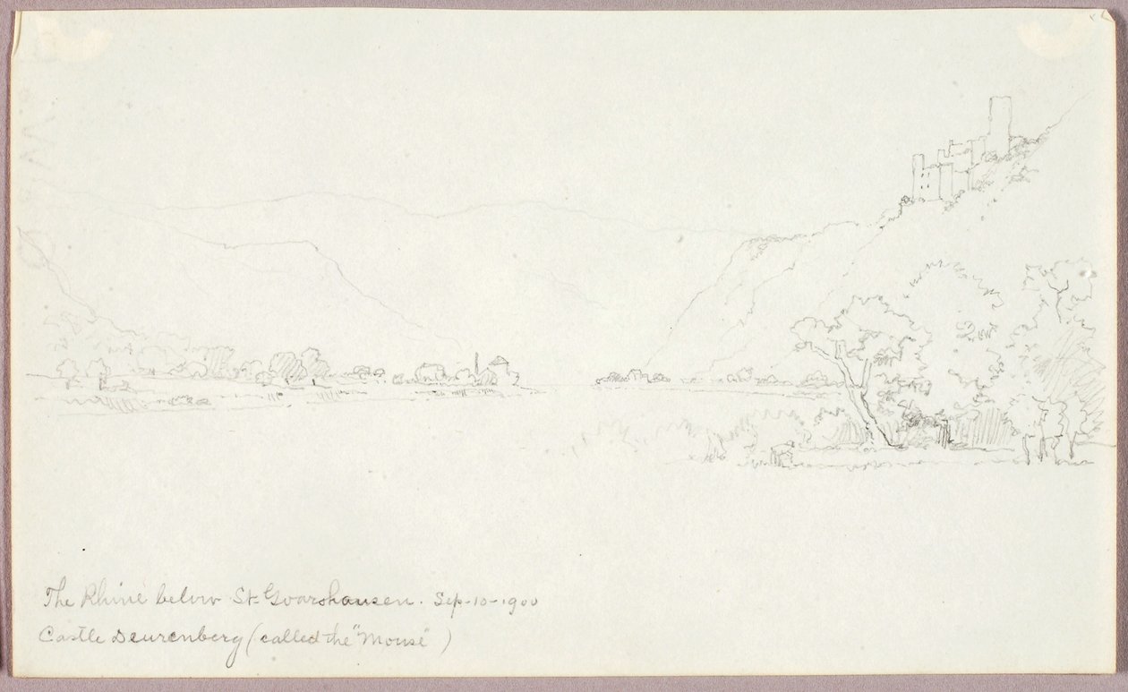 Der Rhein unterhalb von St. Goarshausen von George Elbert Burr
