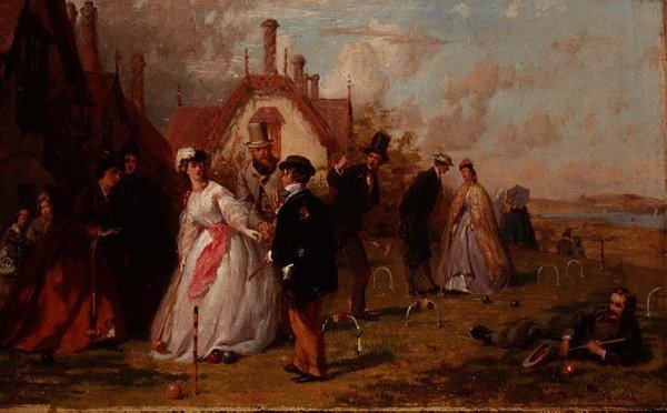 Krocket von George Elgar Hicks