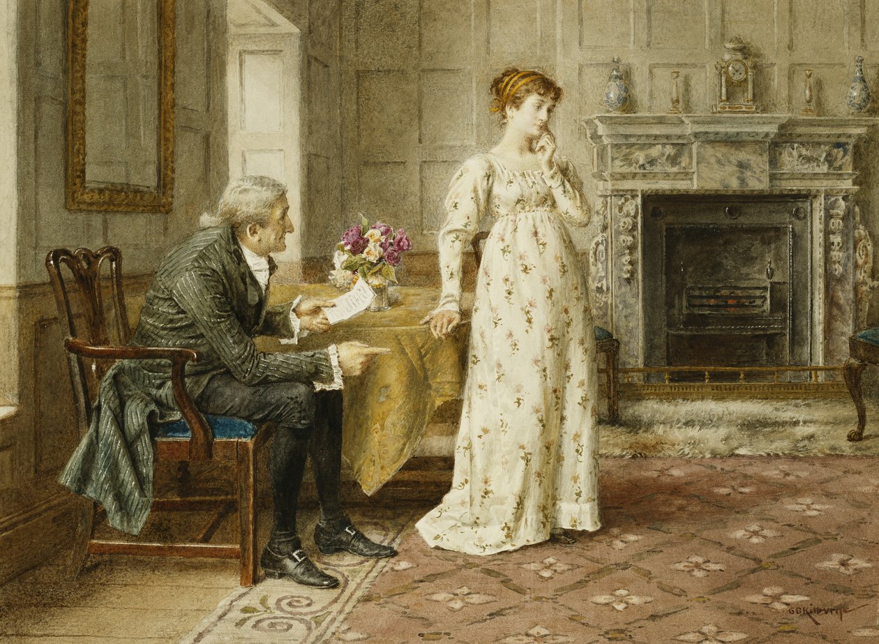 Ein väterlicher Rat von George Goodwin Kilburne