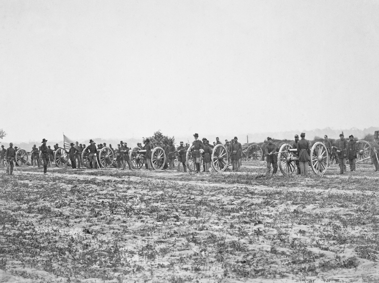 Motts Batterie in Position, 1862 von George H. Houghton