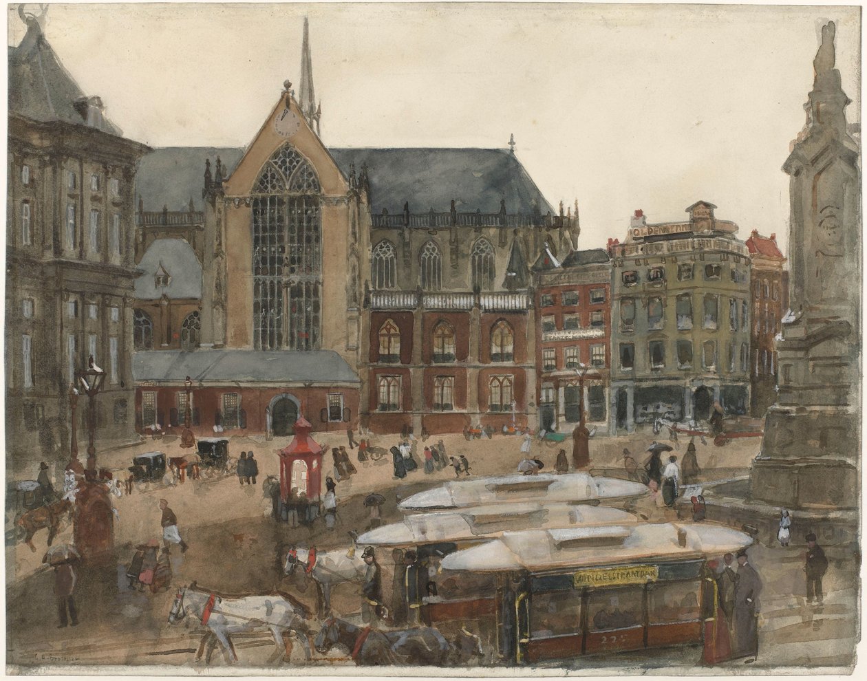 Der Dam in Amsterdam von George Hendrik Breitner