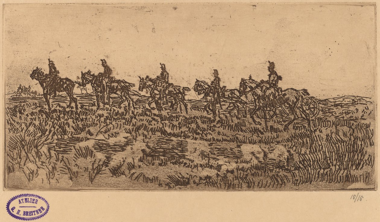 Husaren im Gänsemarsch von George Hendrik Breitner