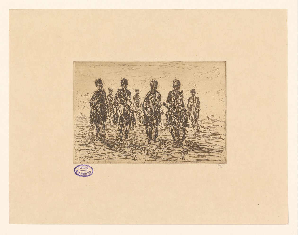 Husaren im Galopp von George Hendrik Breitner