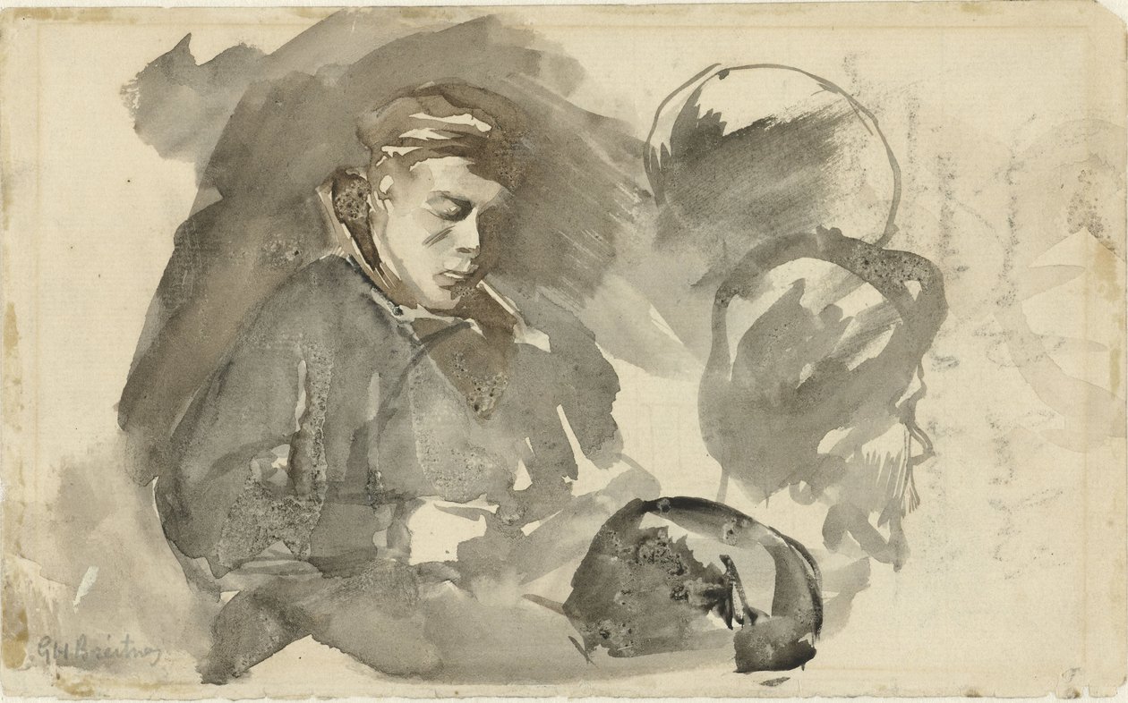 Sitzender Junge von George Hendrik Breitner
