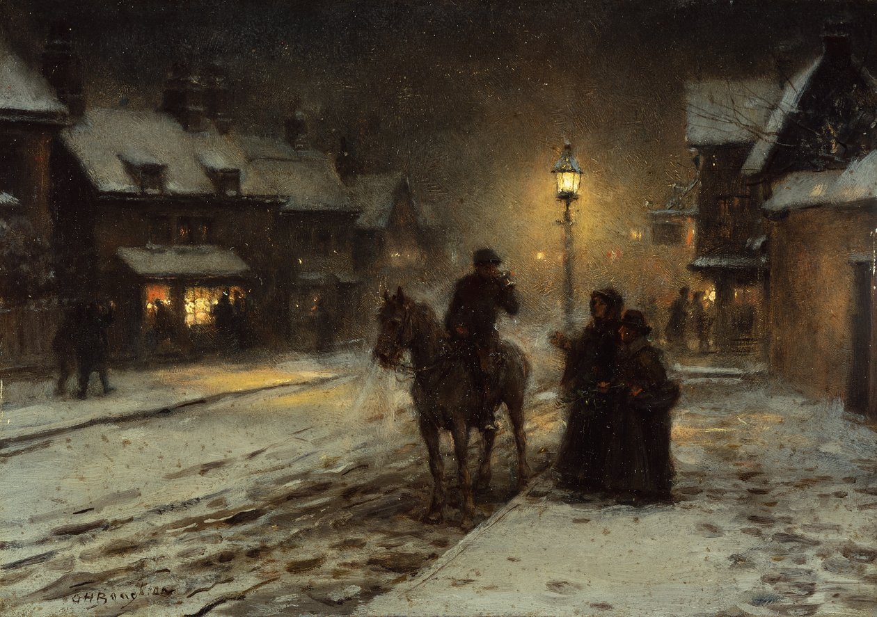 Winterabend von George Henry Boughton