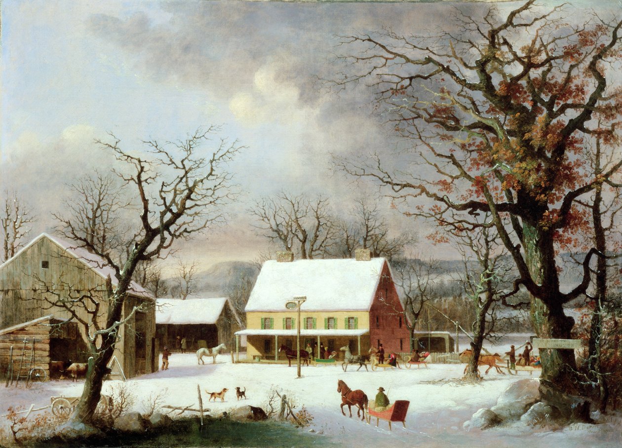 Sieben Meilen nach Farmington, ca. 1853 von George Henry Durrie