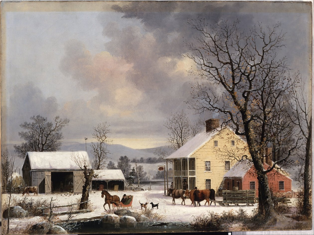 Winter auf dem Land von George Henry Durrie