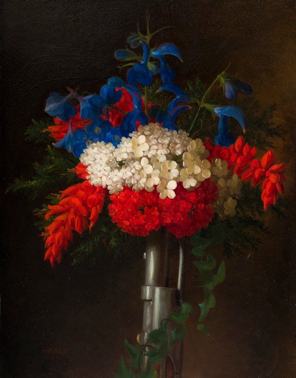 Patriotischer Blumenstrauß von George Henry Hall