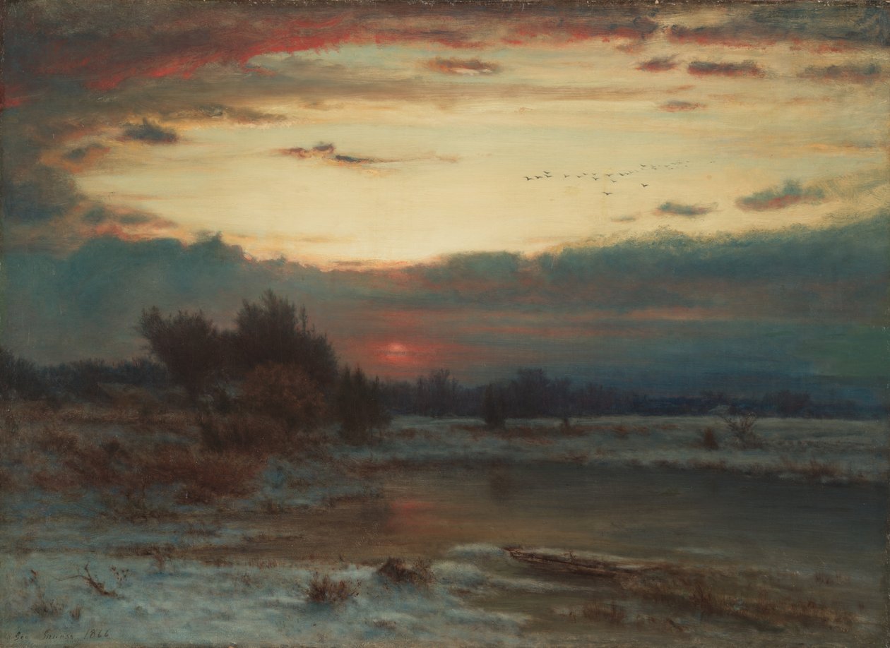 Ein Winterhimmel, 1866 von George Inness