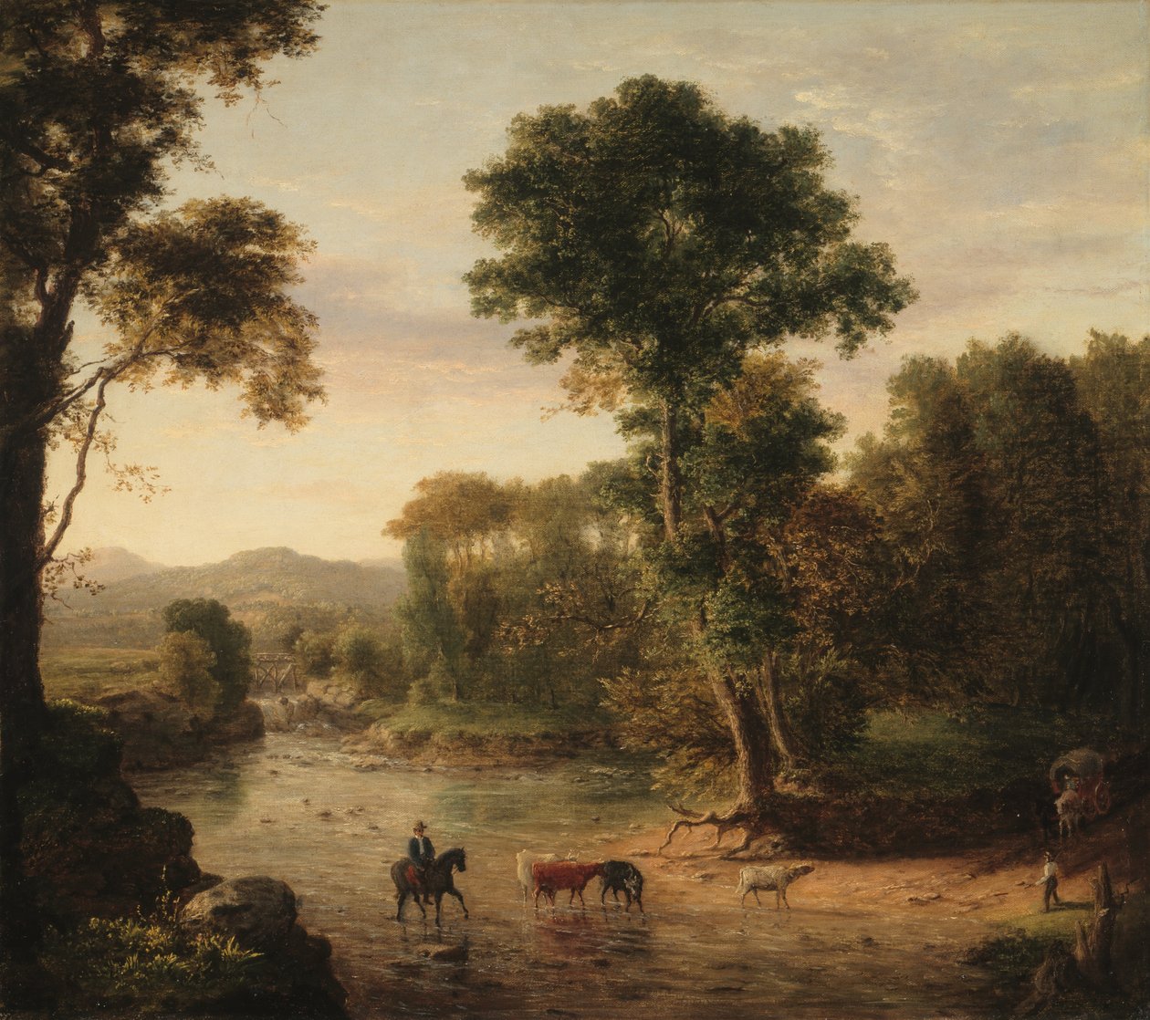 Durchquerung der Furt, 1848 von George Inness