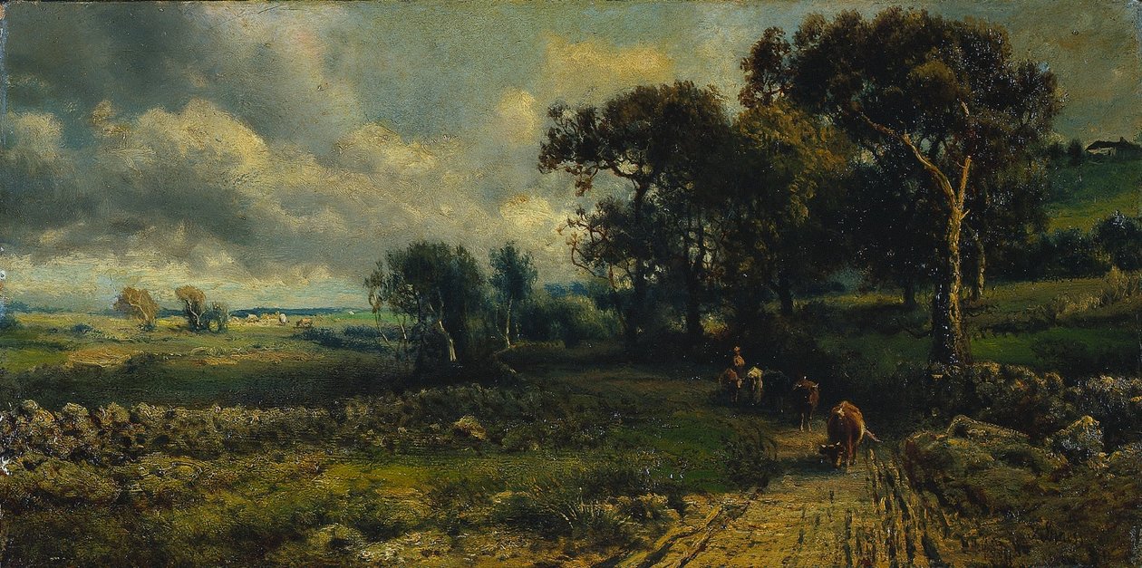 Flauschige Wolken, 1881 von George Inness