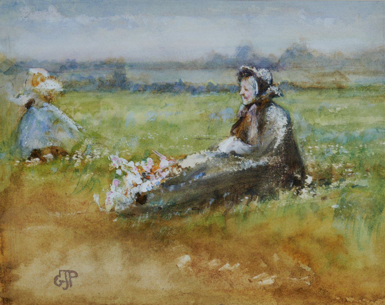 Auf der Wiese von George John Pinwell