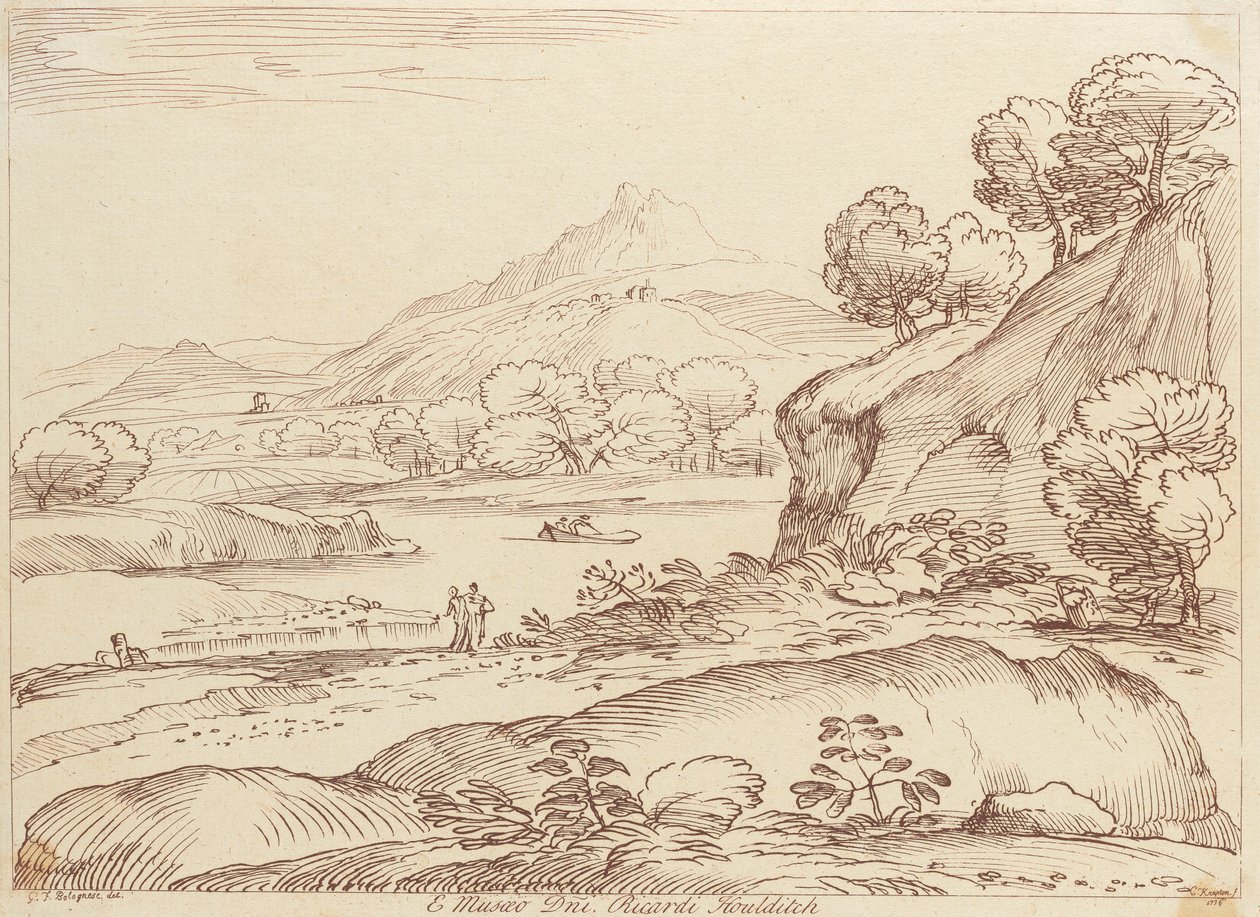 Ohne Titel: Pastorale Szene von George Knapton