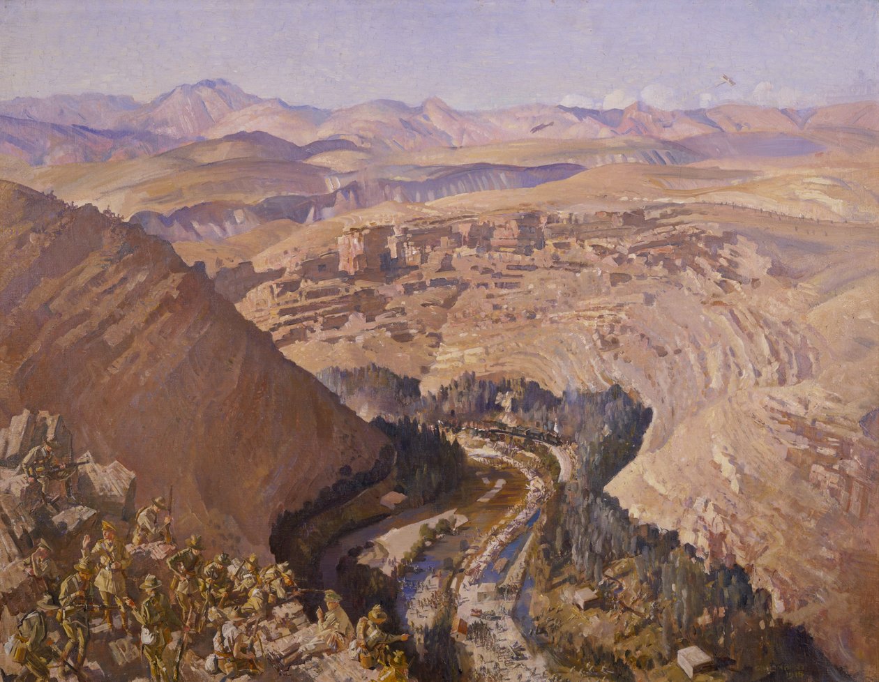 Barada-Schlucht, 30. September 1918 von George Lambert