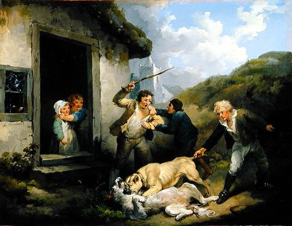 Kämpfende Hunde von George Morland