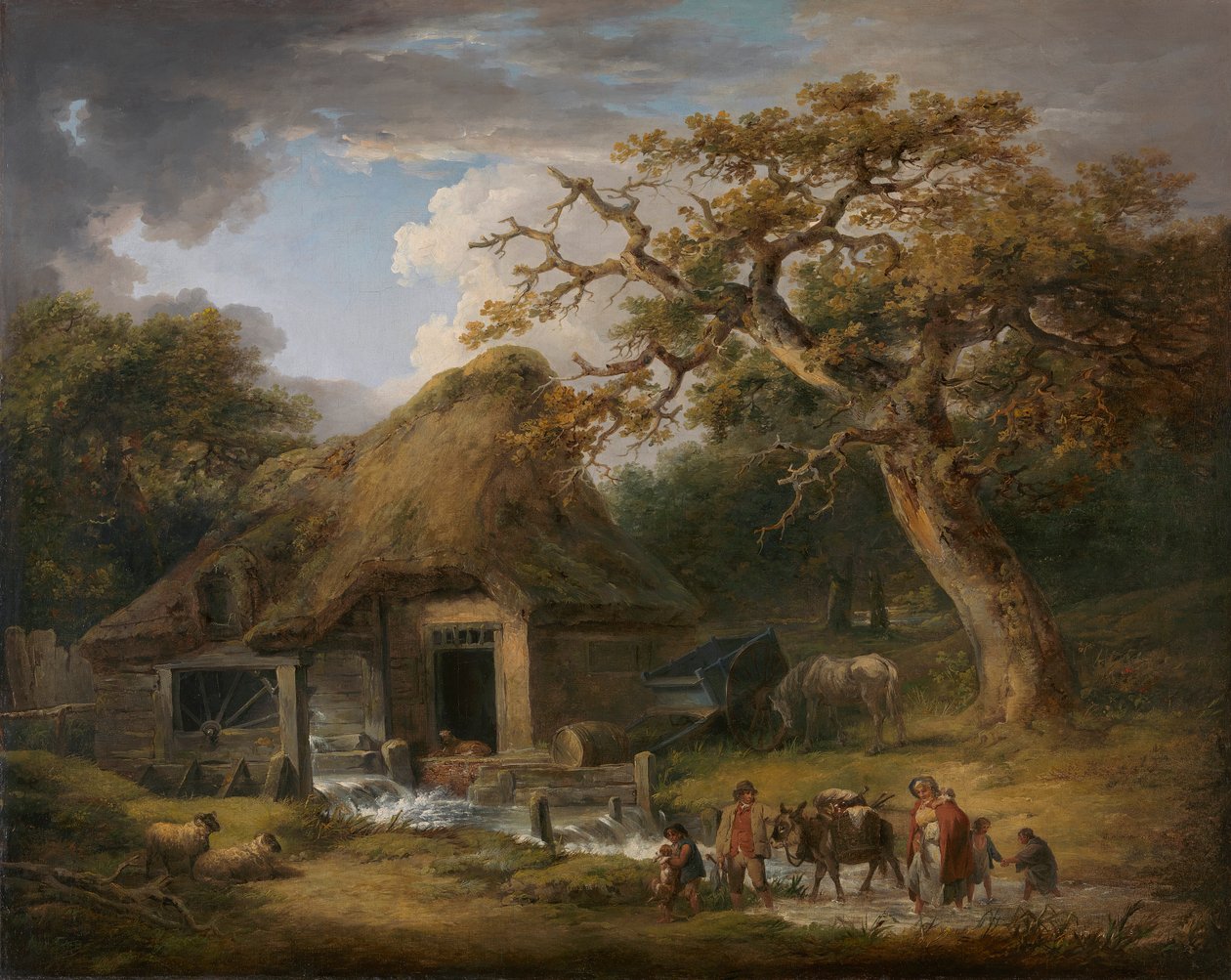 Die alte Wassermühle von George Morland