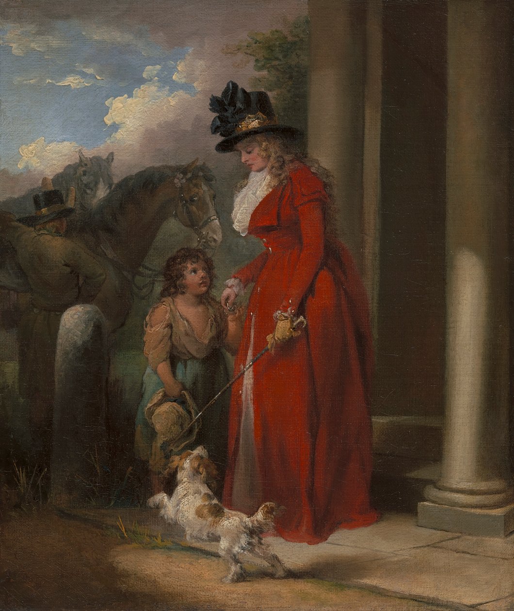 Die Tür des Gutsherrn von George Morland
