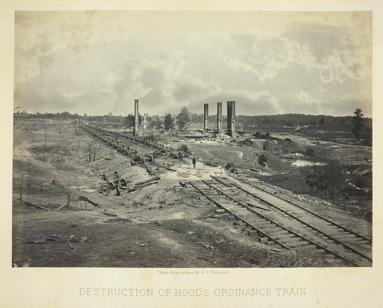 Zerstörung von Hoods Ordinanzzug von George N. Barnard