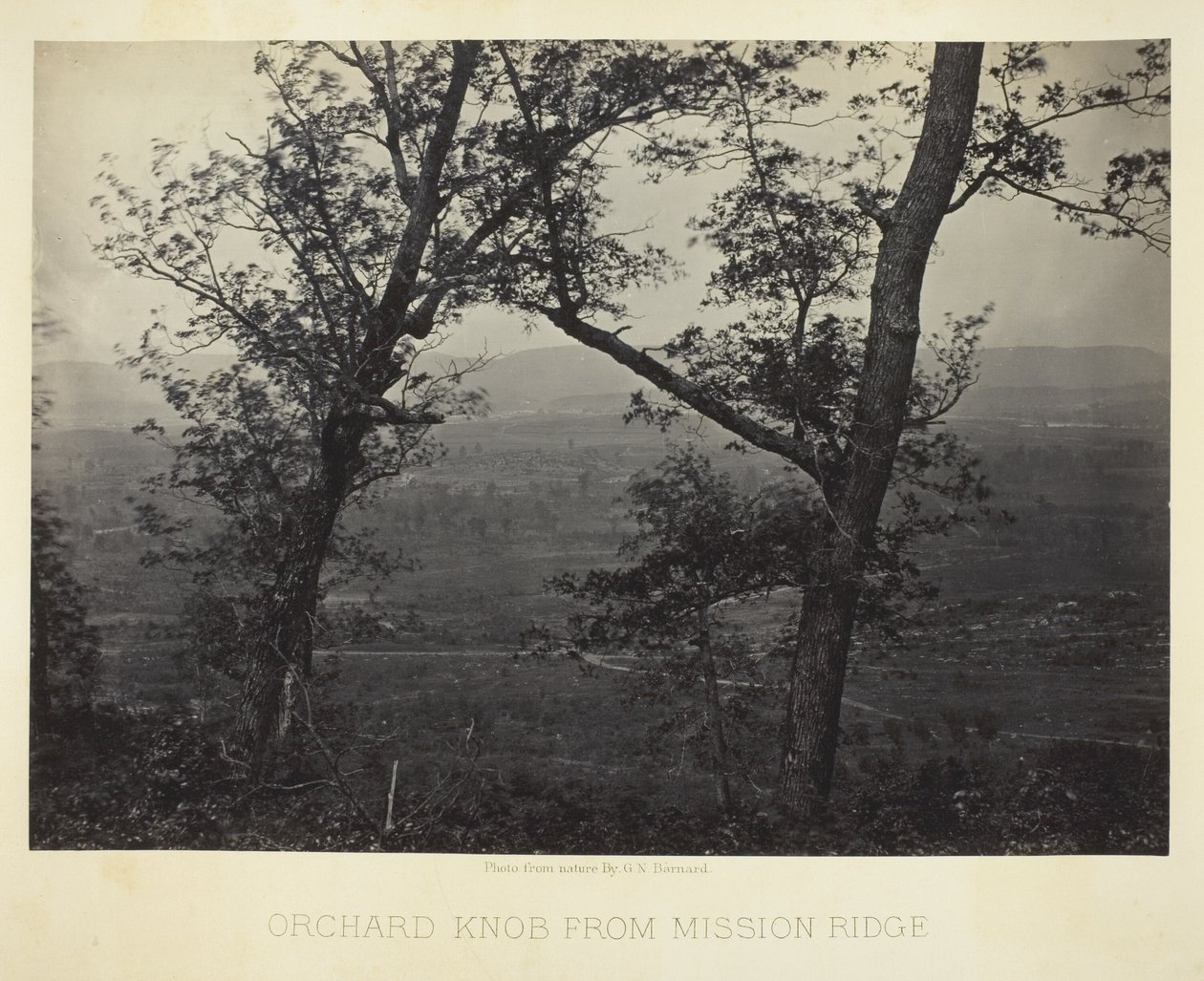 Orchard Knob von Mission Ridge von George N. Barnard