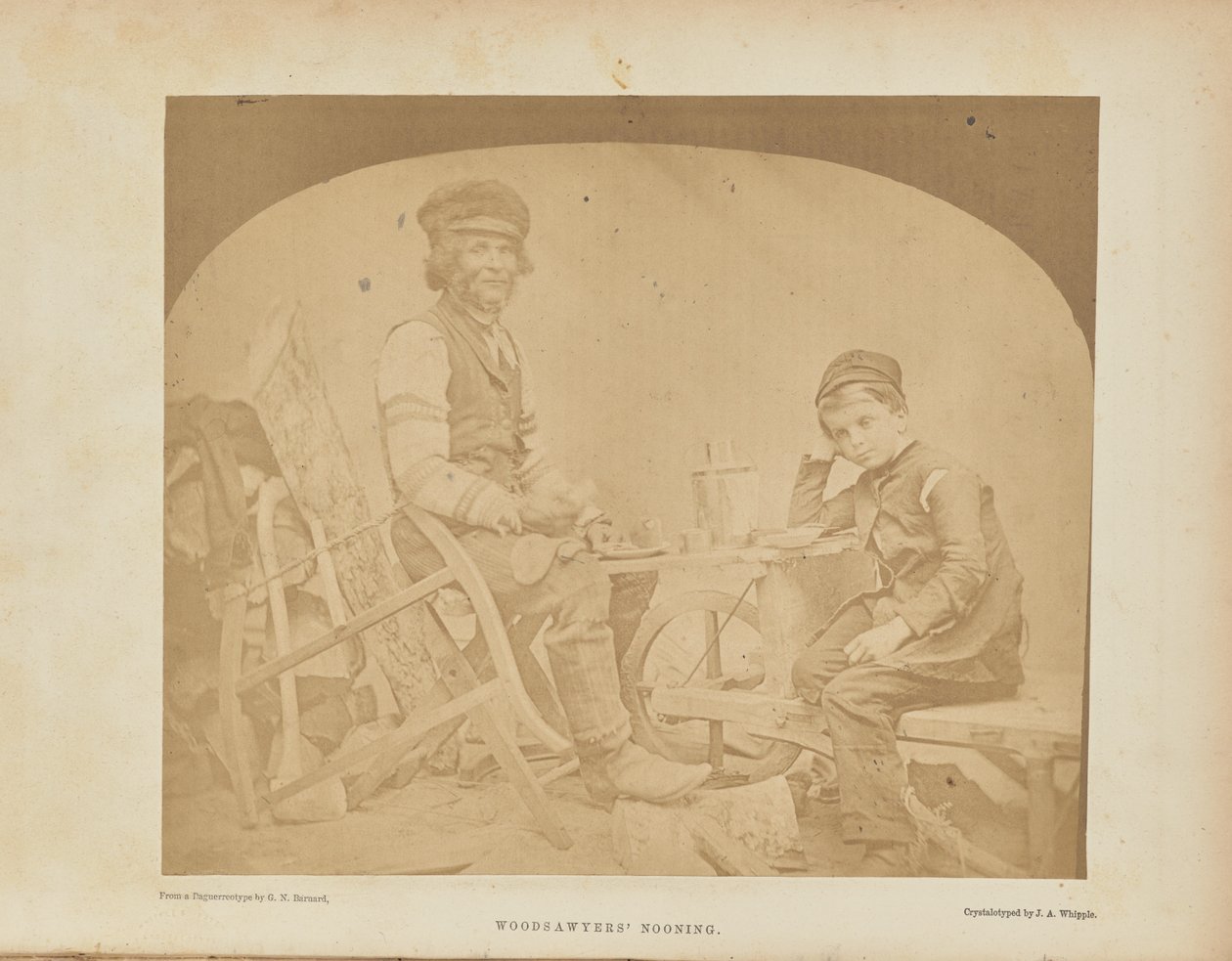 Mittagspause der Holzsägen von George N. Barnard