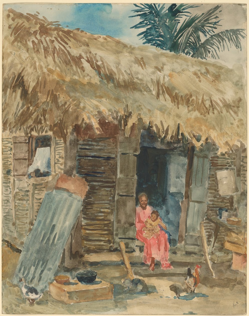 Hütte in Trinidad von George Overbury